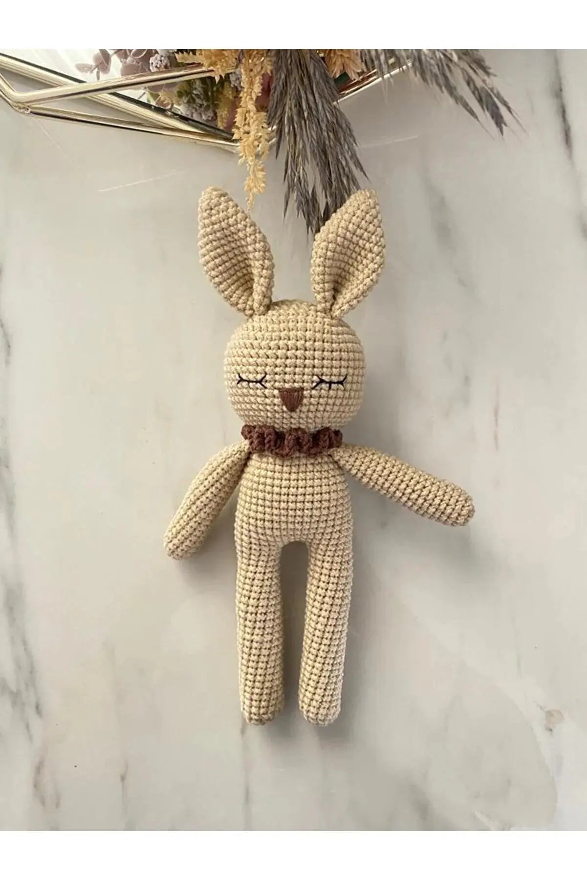 Crochet Cute Sleeping Mate Beggie Rabbit Toy - Joy Gift London