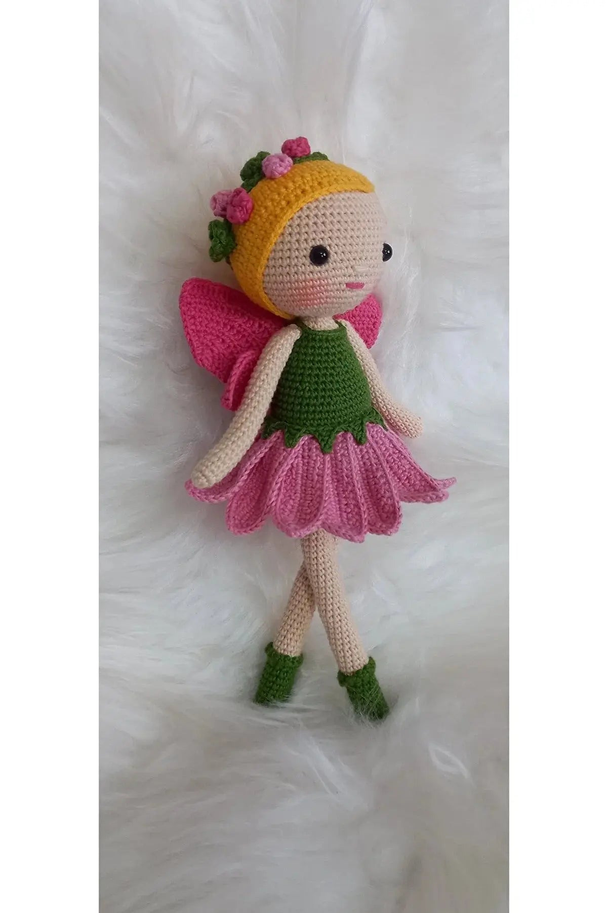 Crochet Cute Butterfly Girl Doll Toy - Joy Gift London