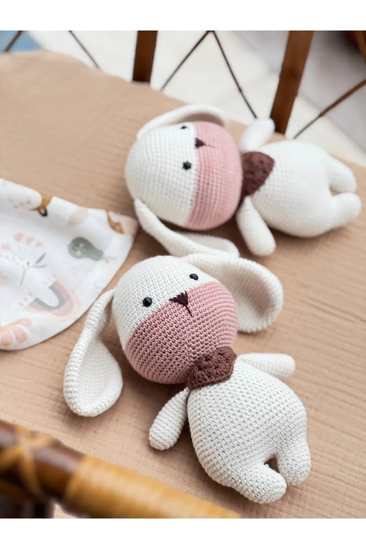 Crochet Cute White Dog Toy