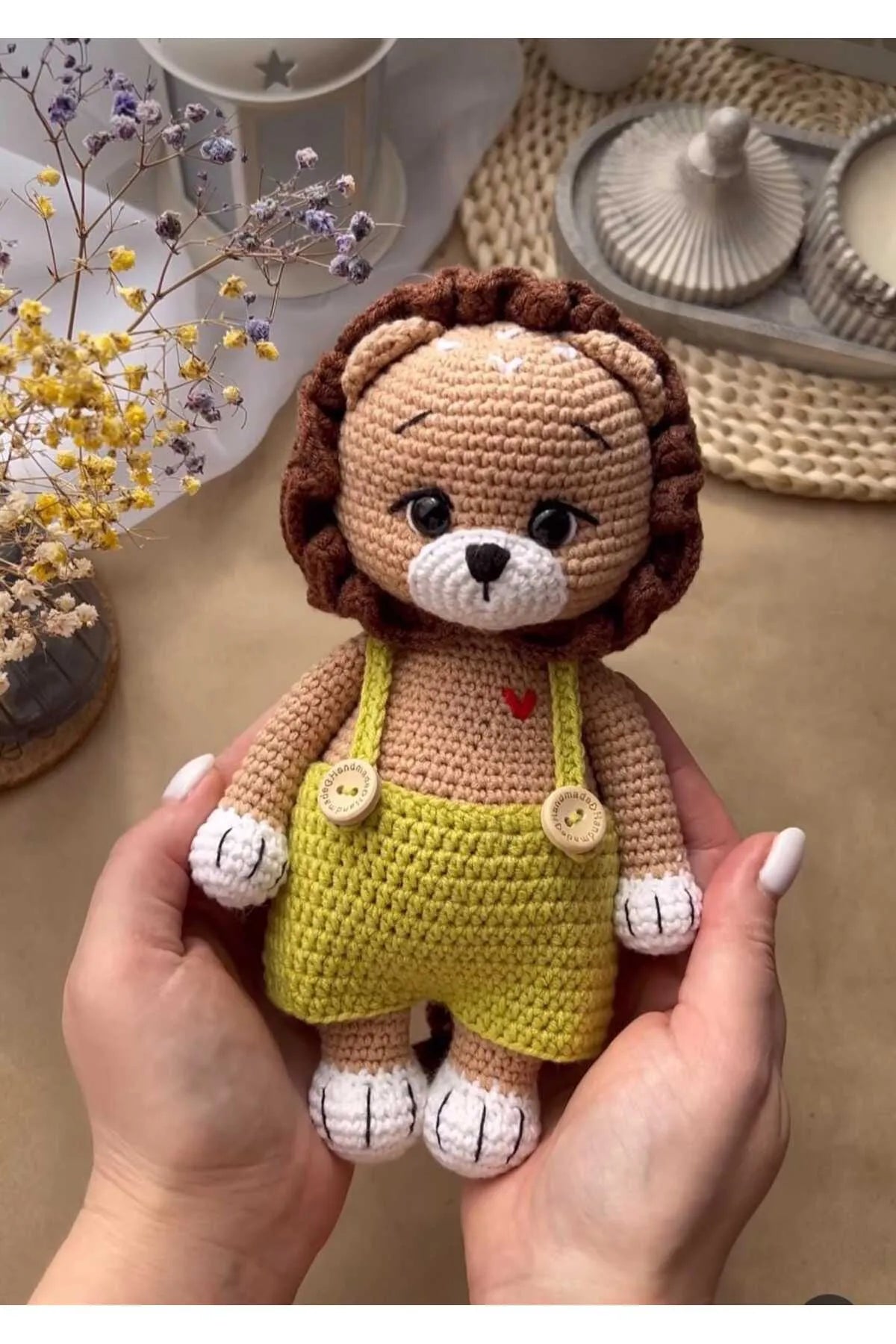 Crochet Cute Lion Toy