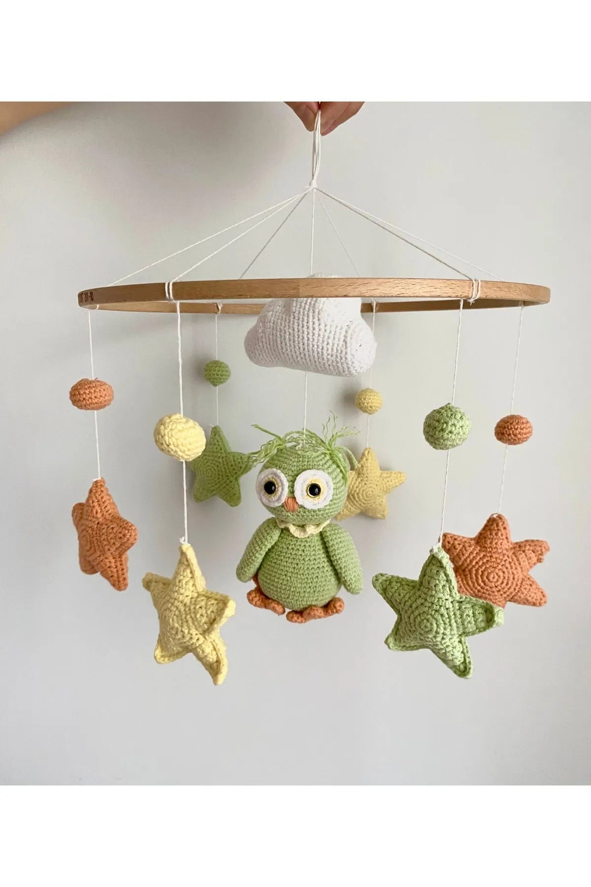 Crochet Owl Baby Mobile