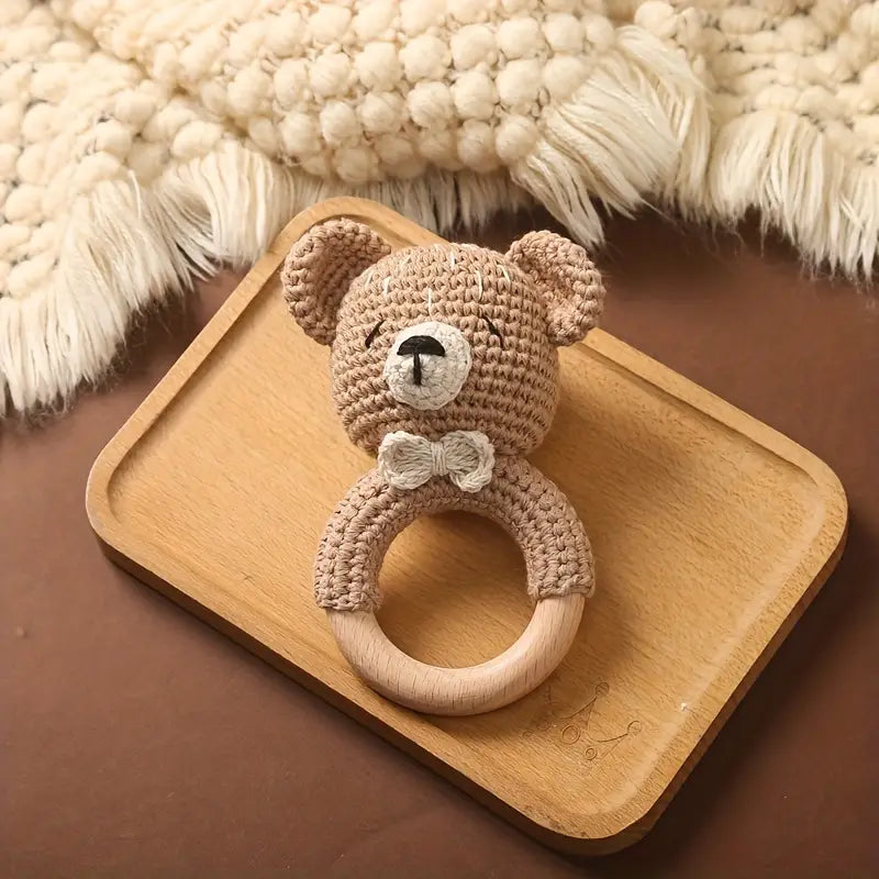 Crochet Cute Bear Rattle Toy