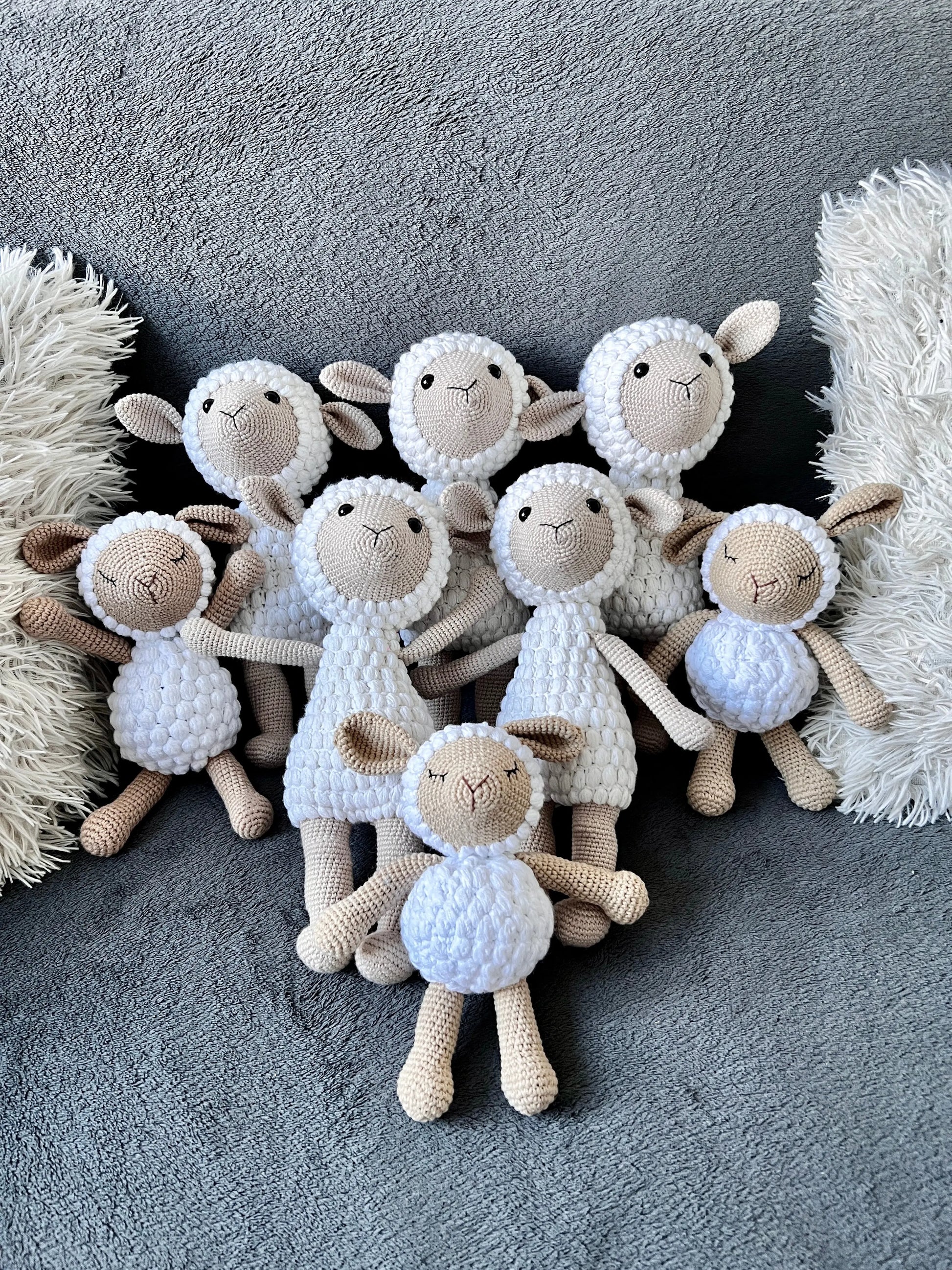 Crochet Little Cute Sheep Toy - Joy Gift London