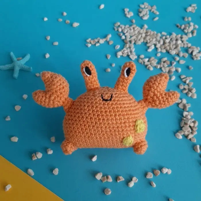 Crochet Cute Orange Crab TrendyToy