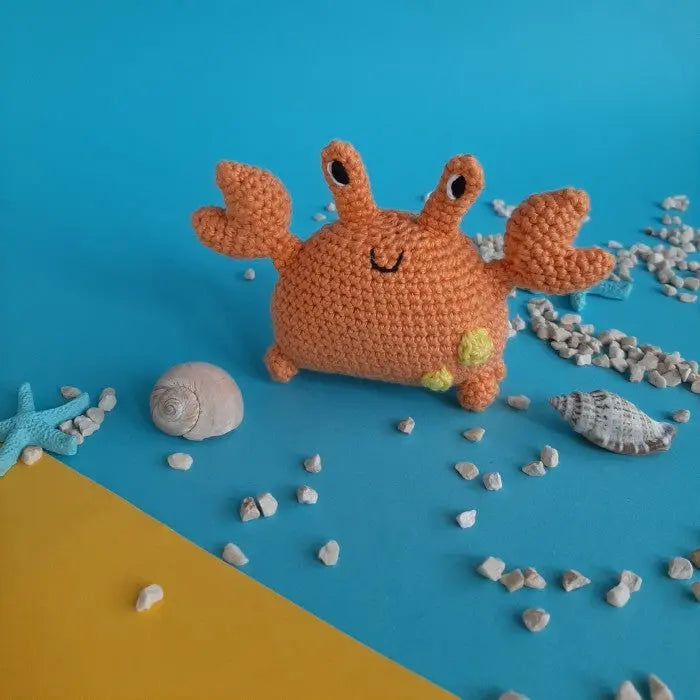 Crochet Cute Orange Crab TrendyToy