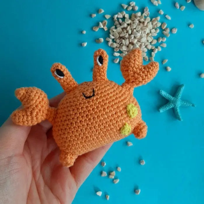 Crochet Cute Orange Crab TrendyToy