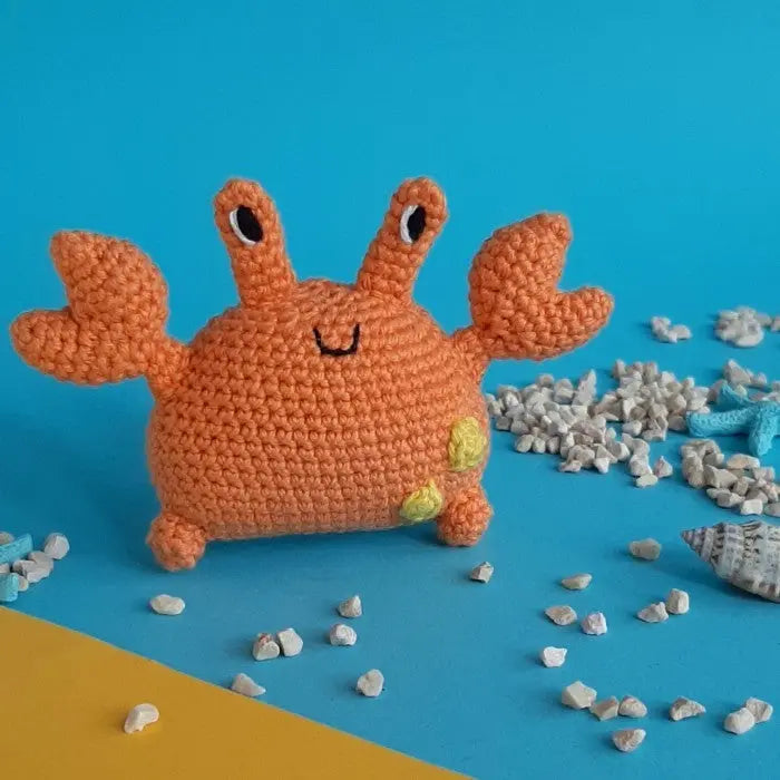 Crochet Cute Orange Crab TrendyToy