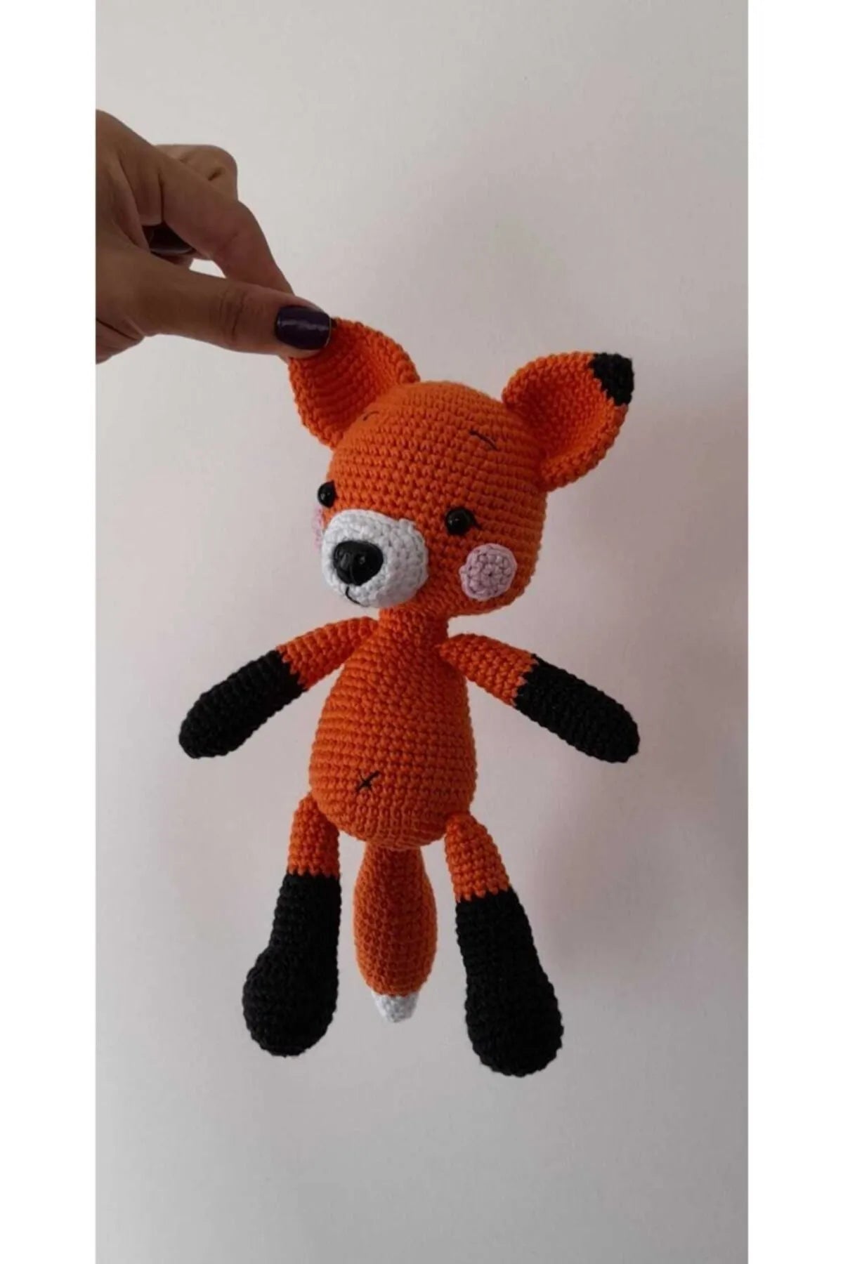 Crochet Little Prince Doll and Fox Toy Set 2pc Joy Gift London