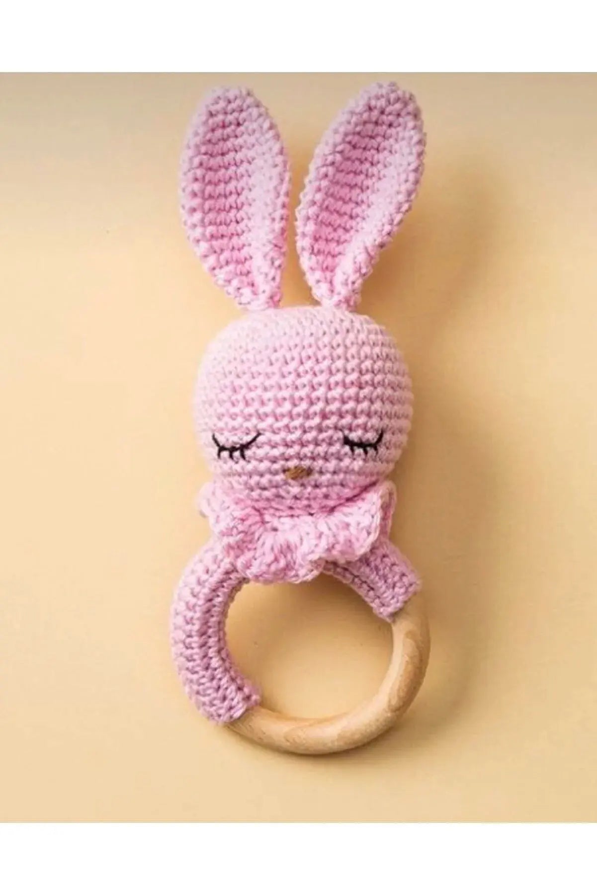 Crochet Rabbit and Rattle Toy Set 2pc - Joy Gift London