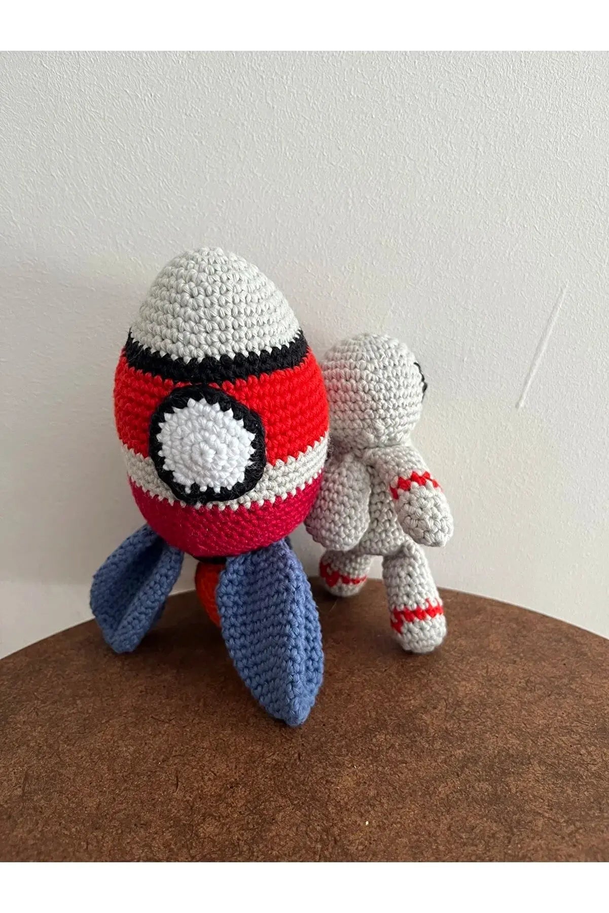 Handmade Crochet Little Astronaut boy and Spaceship - Joy Gift London