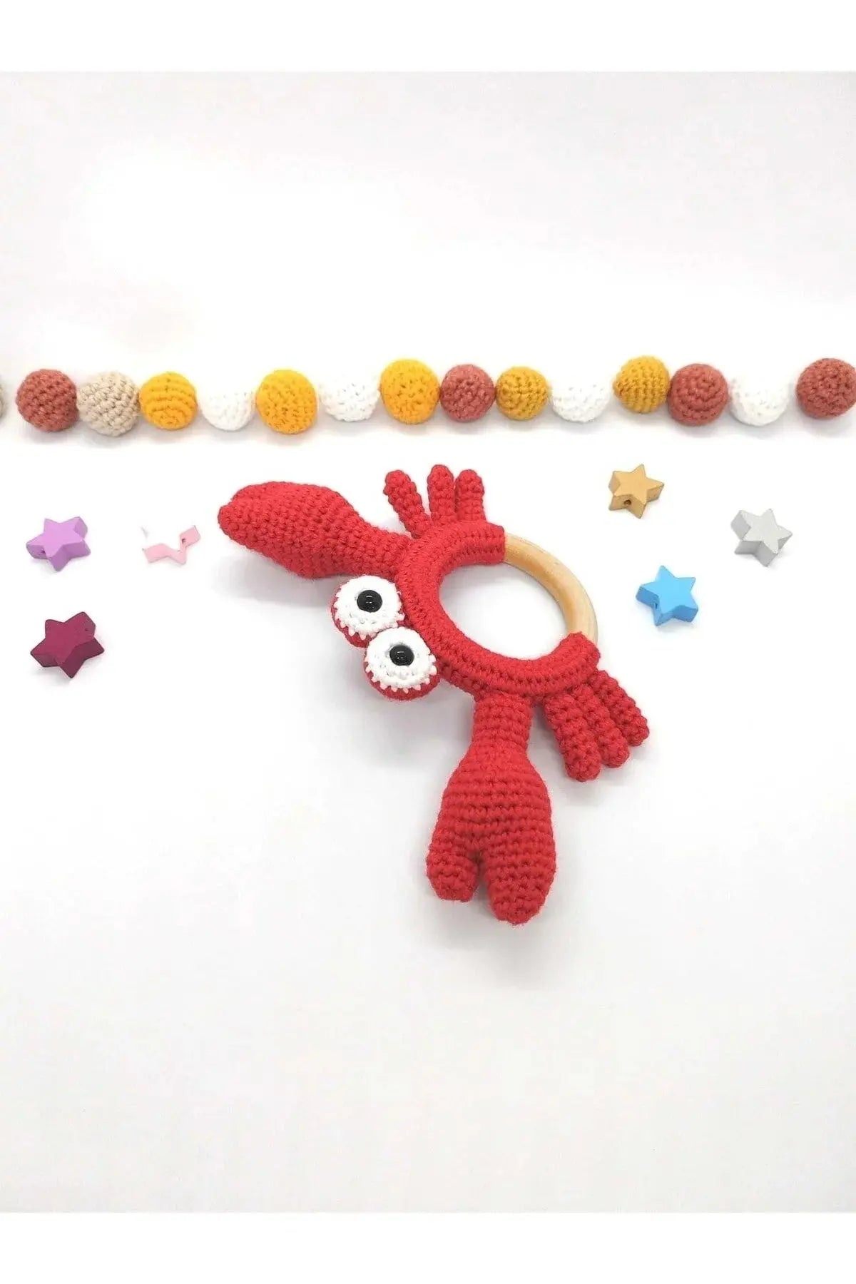 Crochet Rattle Toy Crab - Joy Gift London