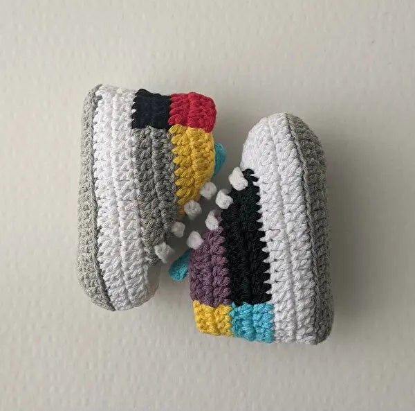 Crochet Baby Sporty Shoes Colorful - Joy Gift London