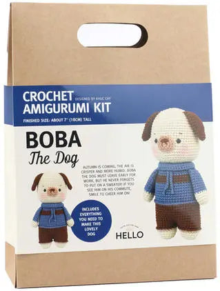 BOBA The Dog Crochet Amigurumi Kit Joy Gift London