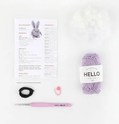 Muffin The Bunny Crochet Amigurumi Kit Joy Gift London