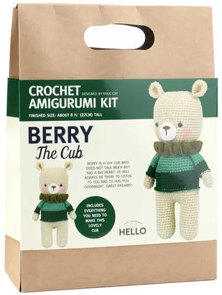 BERRY The Cub Crochet Amigurumi Kit Joy Gift London