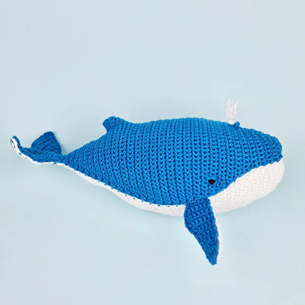 Crochet Blue Whale Toy - Joy Gift London