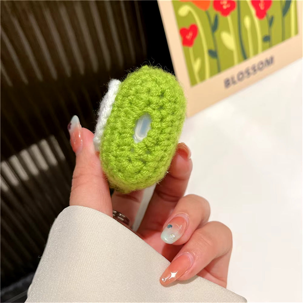 Cute Crochet Frog Earphone Protective Case For Apple Airpods