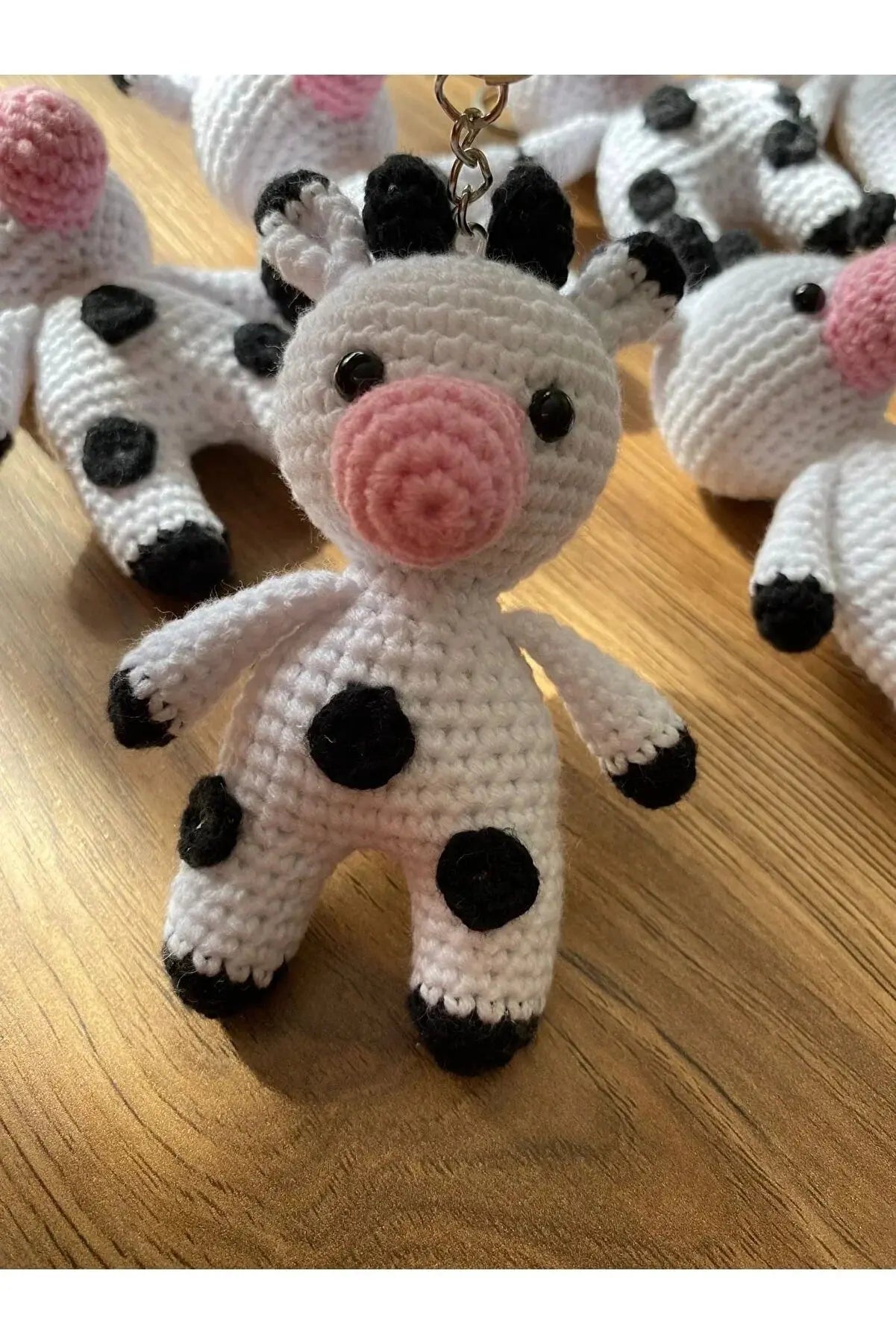 a group of small stuffed animals on a table