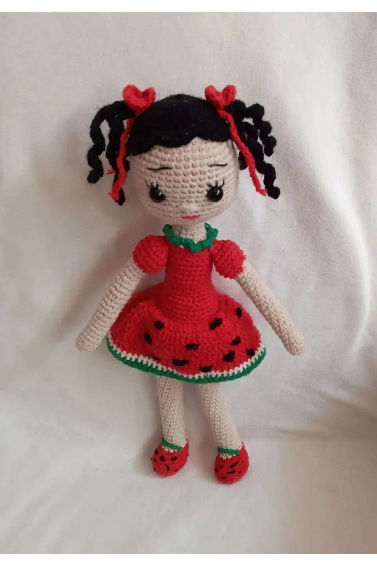 Crochet Cute Watermelon Girl Doll Toy - Joy Gift London