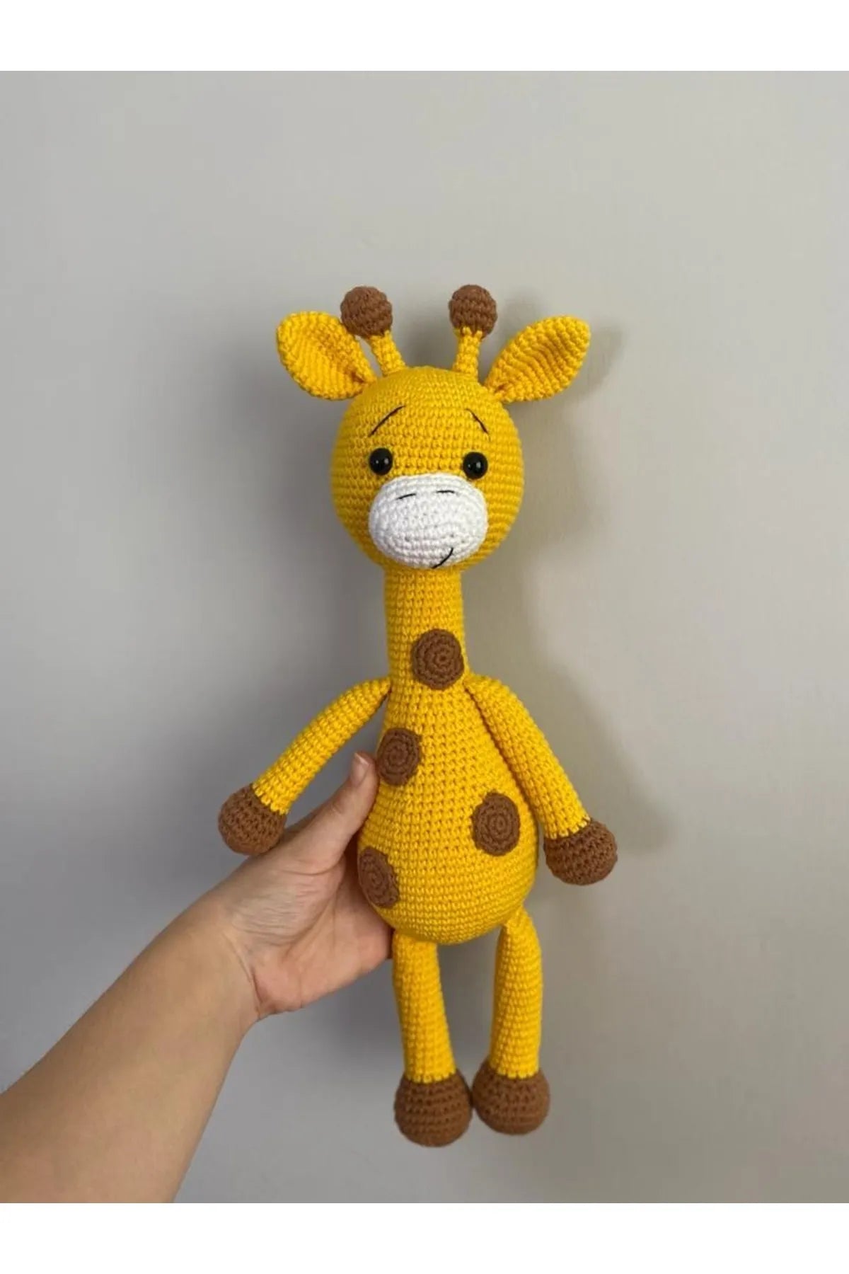 Crochet Yellow Giraffe Toy Set