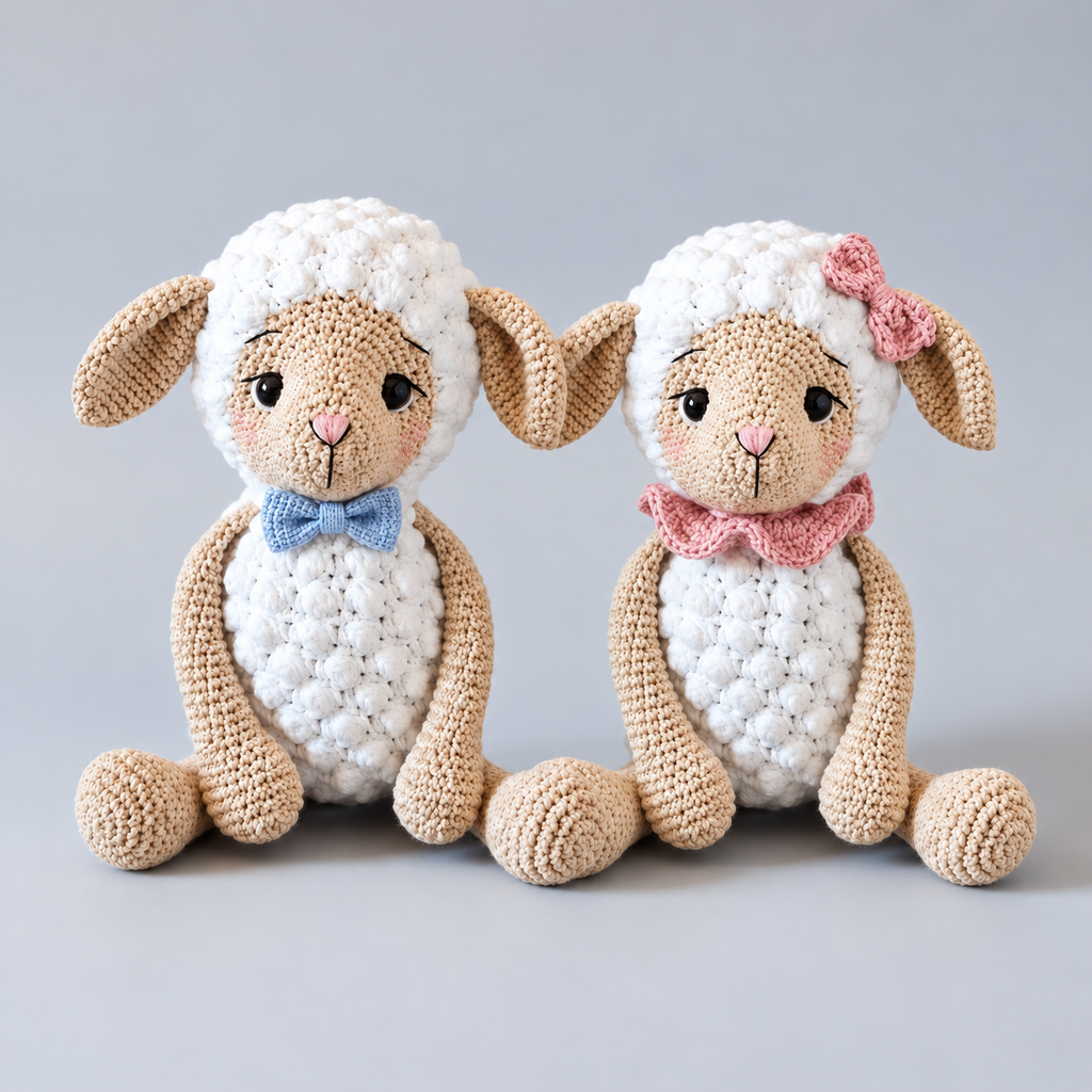 Crochet Sheep toy by Joy Gift London