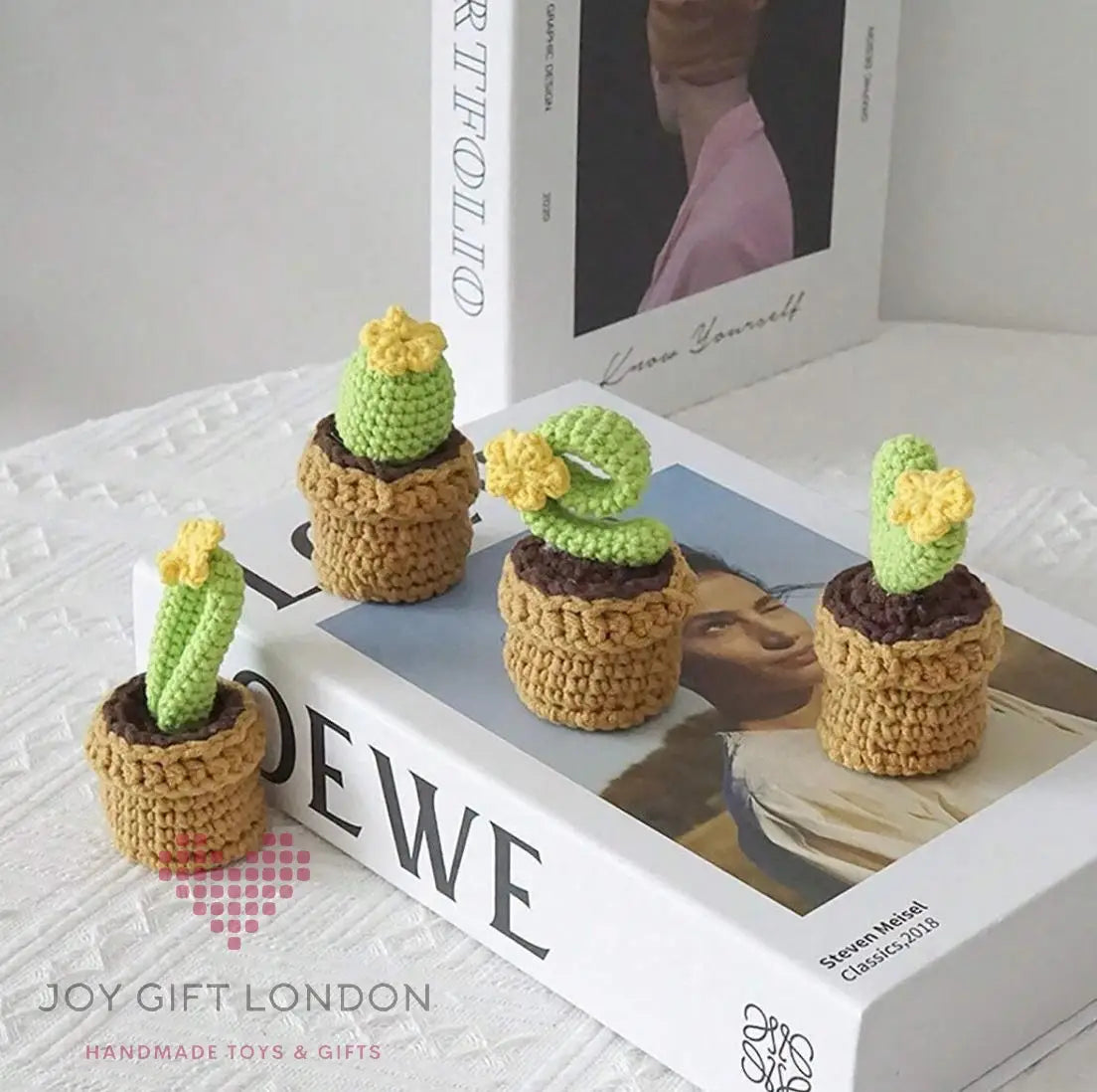 4 pcs Crochet Creative Love Letter Plants Succulent Joy Gift London