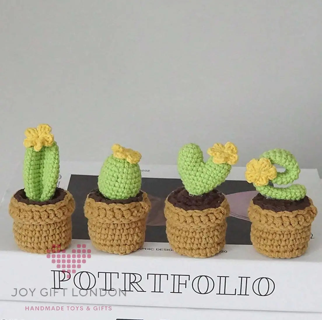 4 pcs Crochet Creative Love Letter Plants Succulent Joy Gift London