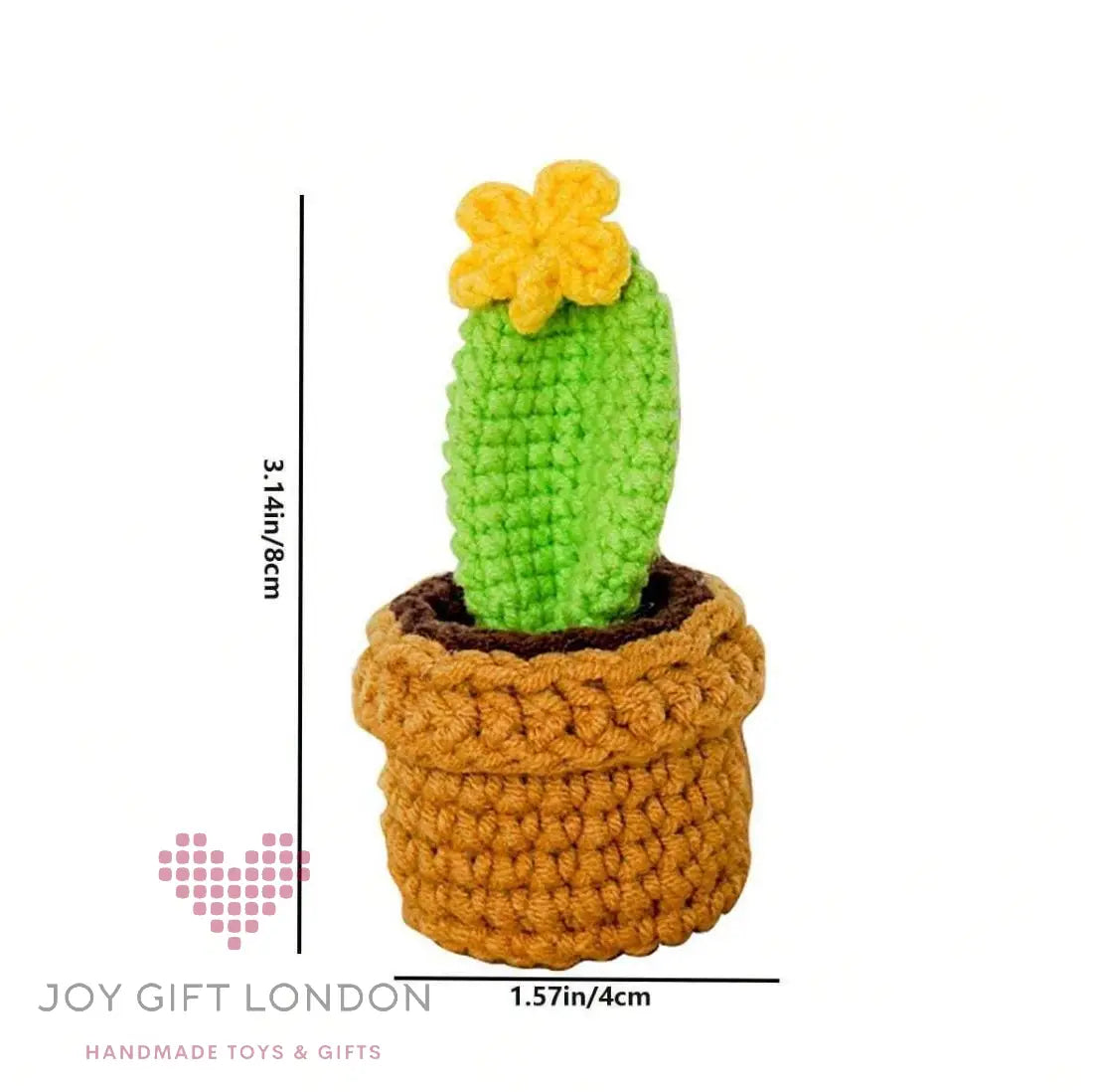 4 pcs Crochet Creative Love Letter Plants Succulent Joy Gift London