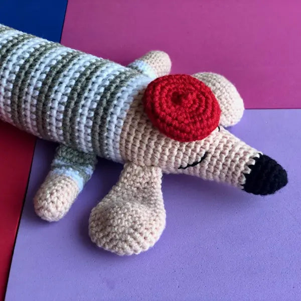 Crochet Cute Wiener dog, Sausage dog - Joy Gift London