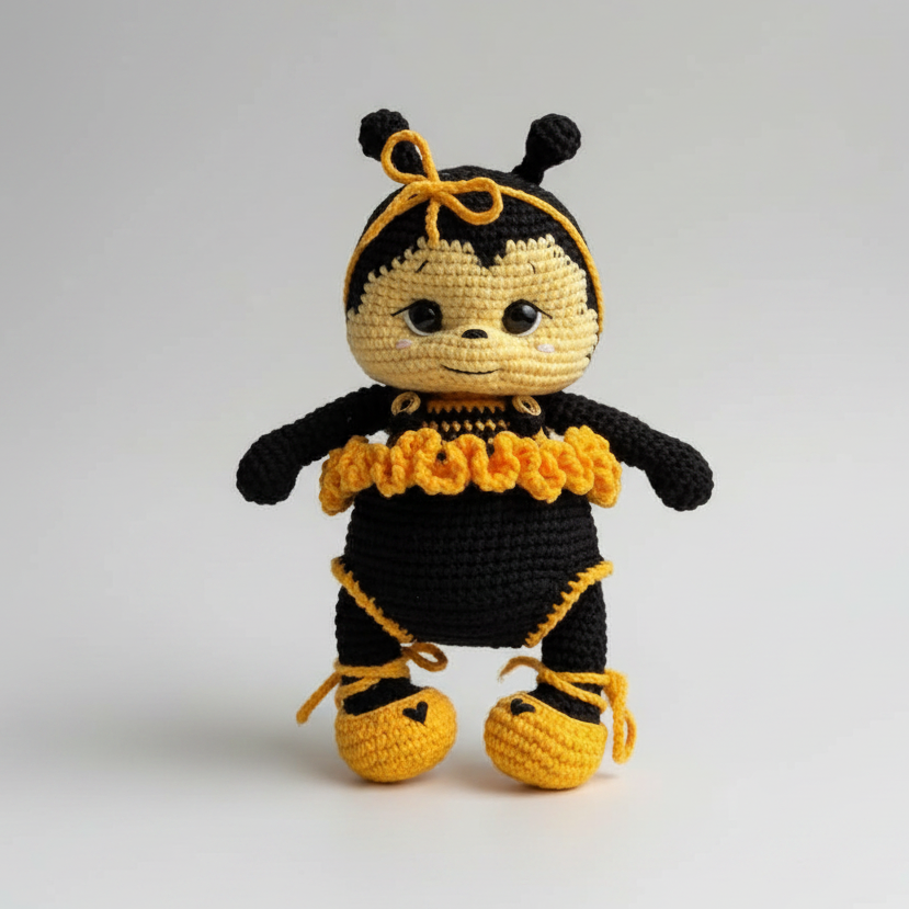 Handmade Crochet Cute Bee Toy