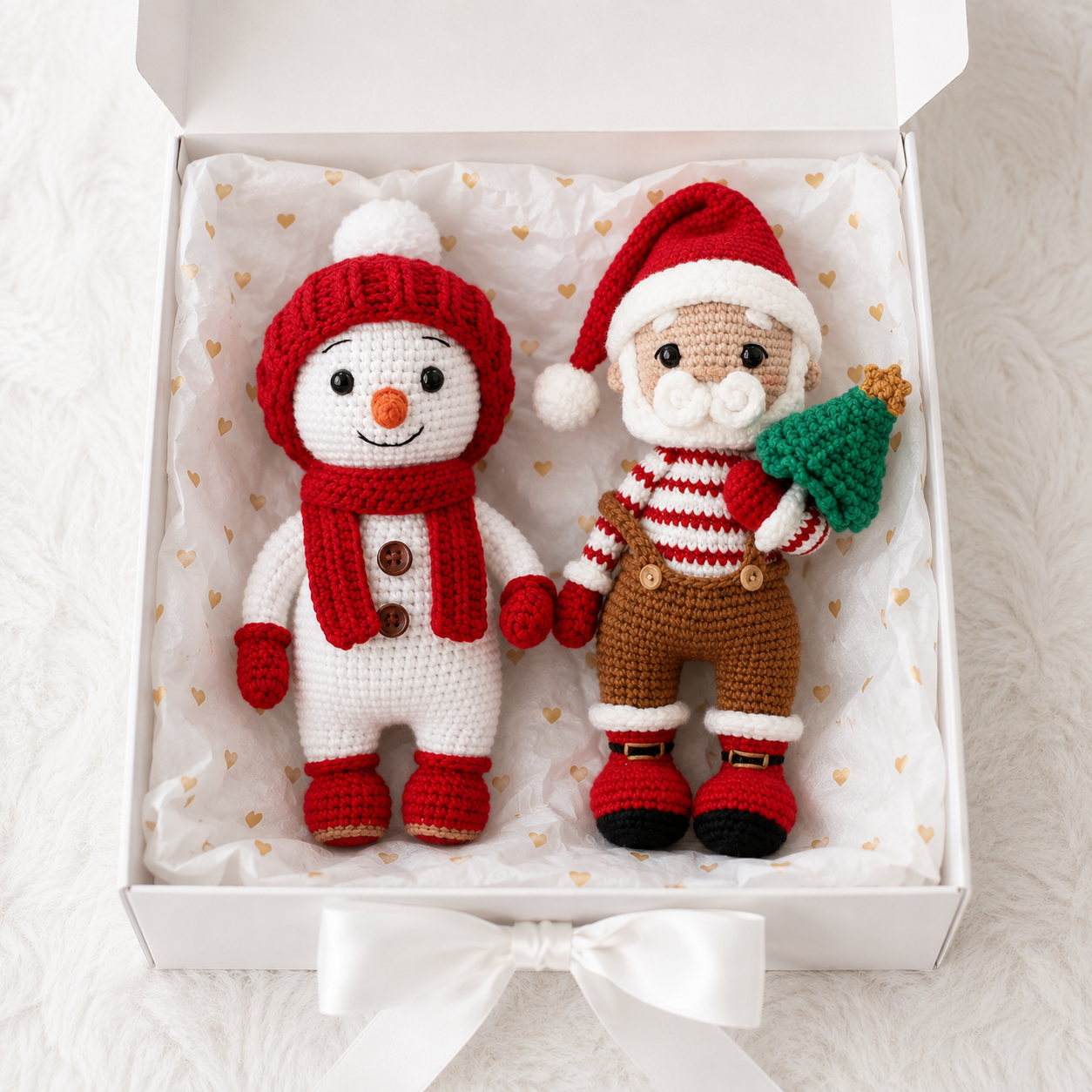 Handcrafted Crochet Cute Santa Toy