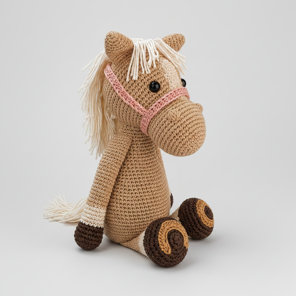 Handmade Crochet Horse Toy