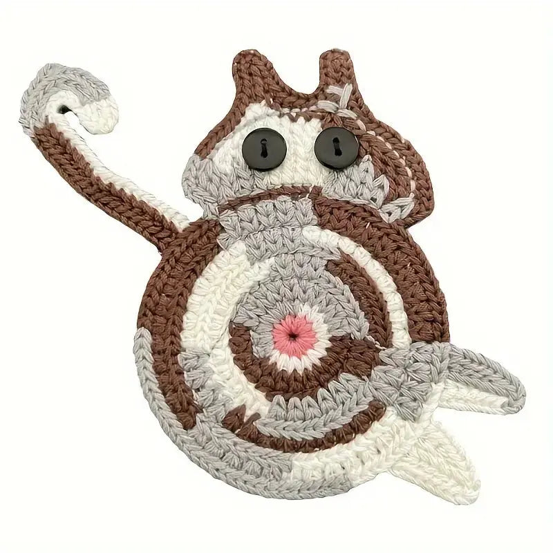 Crochet Cat Coaster - Joy Gift London