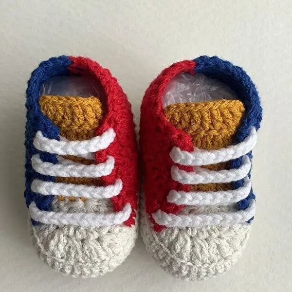 Crochet Baby Sporty Shoes Colorful - Joy Gift London