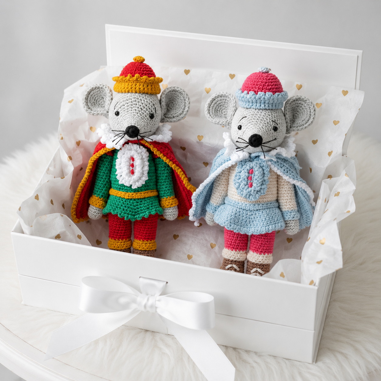 Handmade Crochet Nutcracker Mouse Soldiers – Christmas Doll, Xmas Decoration