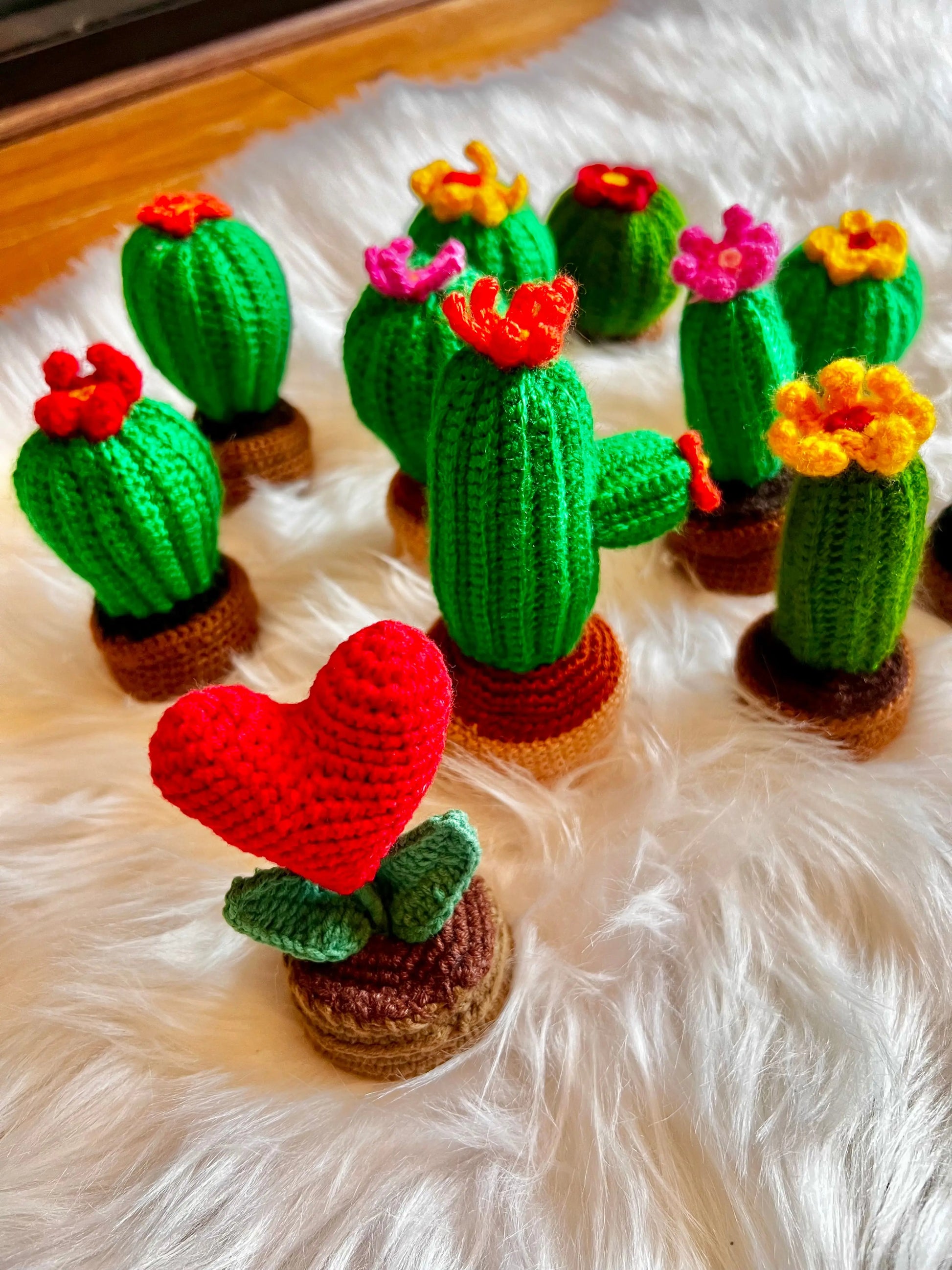 Handmade Crochet Decorative Cactus Succulents - Joy Gift London