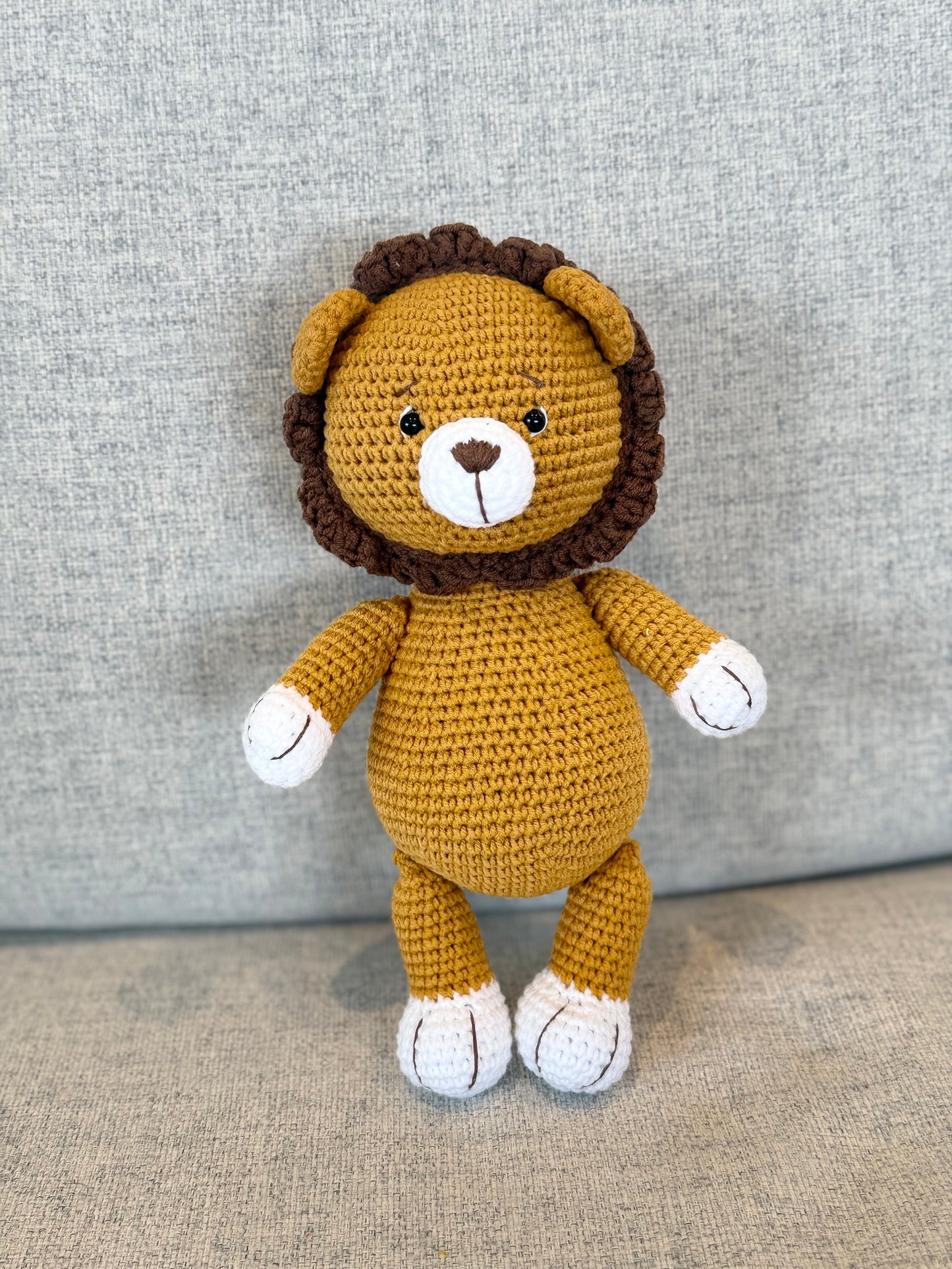 Animales de safari tejidos a crochet hechos a mano