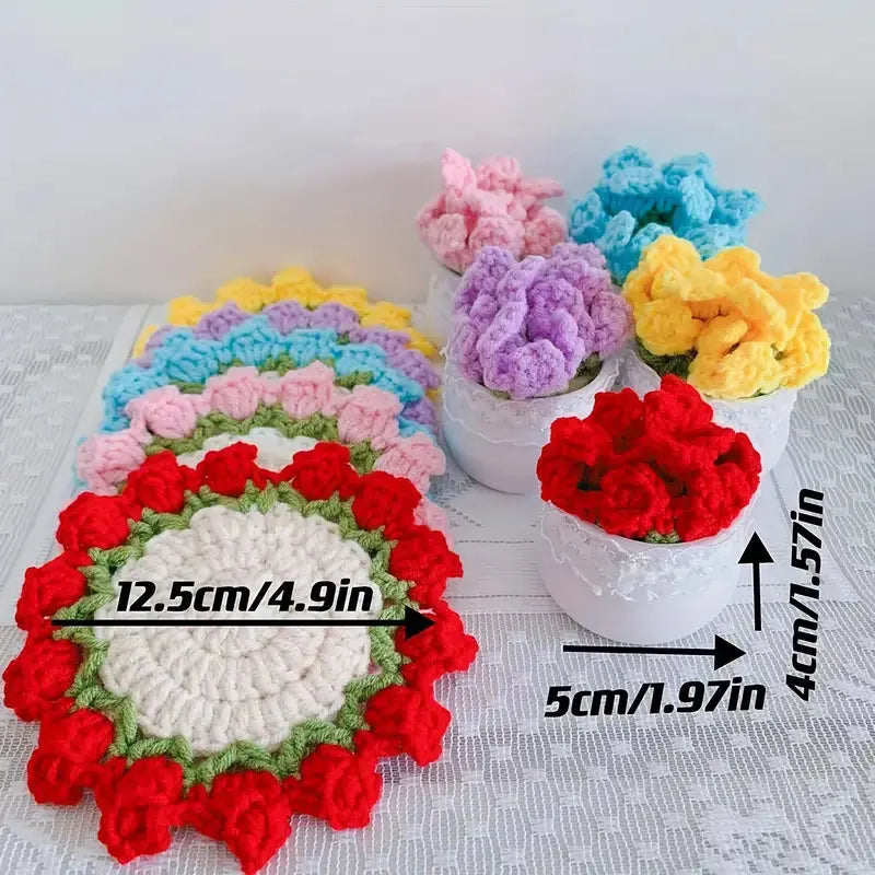 Crochet Flower Coaster - Joy Gift London