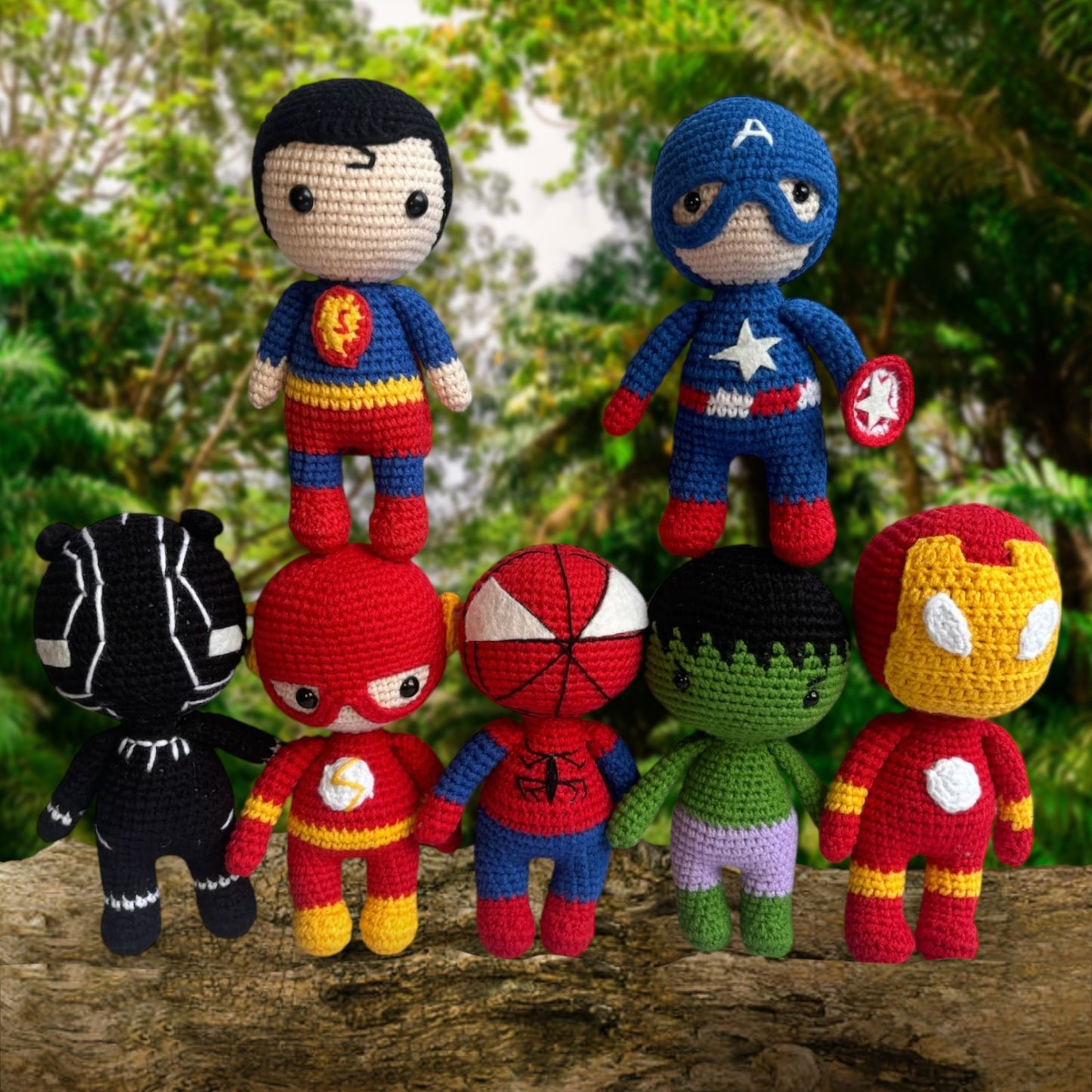 Super Hero Handmade Crochet Toys, Marvel Inspired Crochet Toys