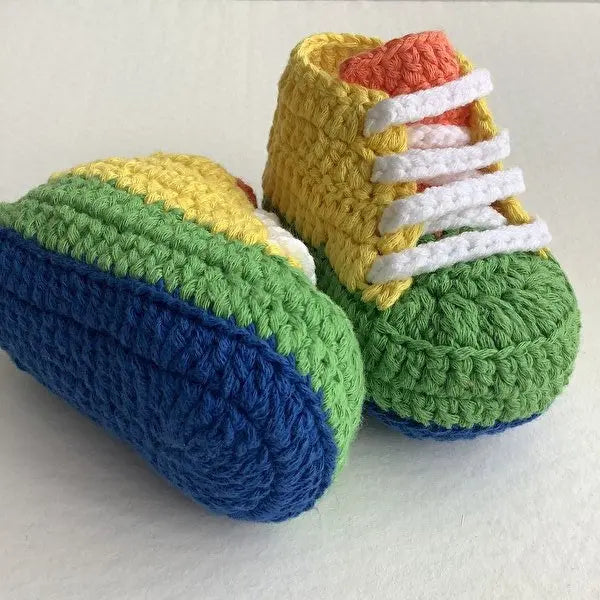 Crochet Baby Sporty Shoes Colorful - Joy Gift London