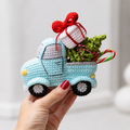 Handmade Crochet Christmas Truck Decoration 🎄🚙🎁