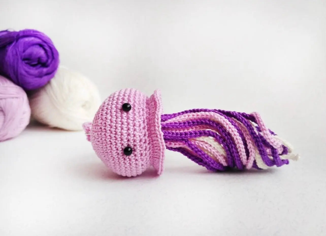 Handmade Crochet Octopus Keychain - Joy Gift London