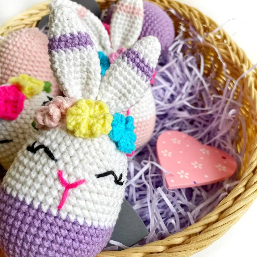 Crochet Easter Egg-Rabbit (3pc) - Joy Gift London