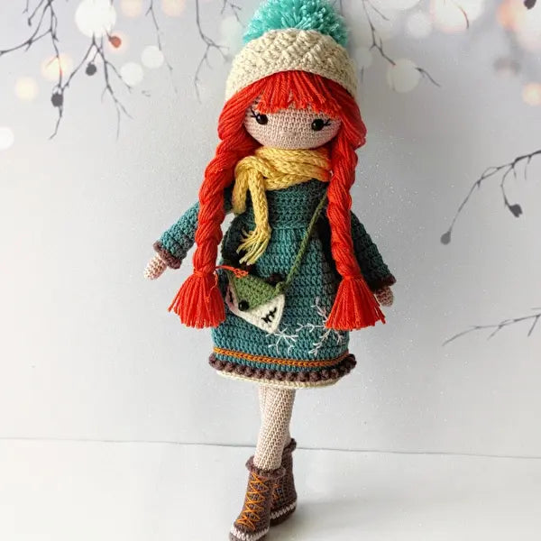 Crochet Cute Girl Doll Toy - Joy Gift London