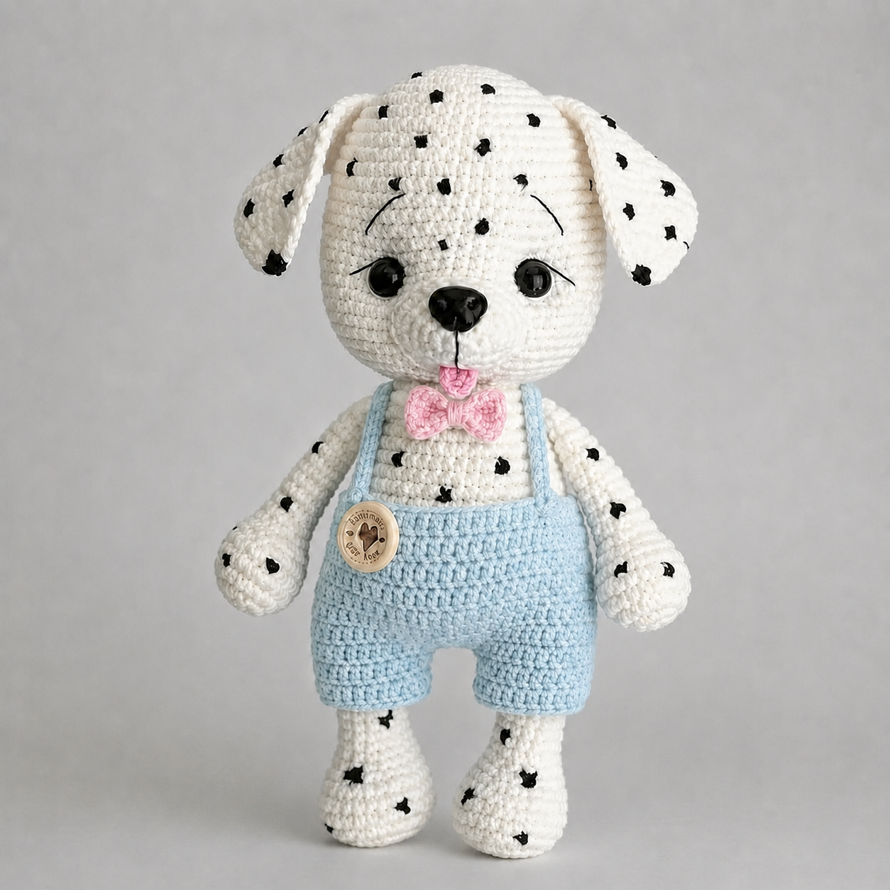 Handmade Crochet Dalmatian Dog Toys