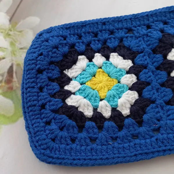 Crochet Blue Handbag - Joy Gift London