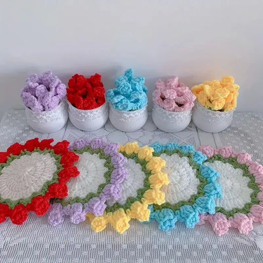 Crochet Flower Coaster - Joy Gift London