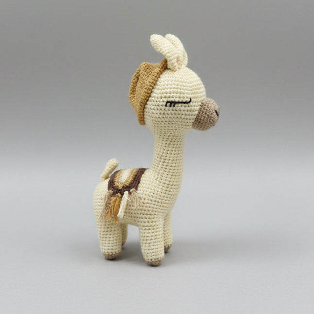 Handmade Crochet Llama Toy