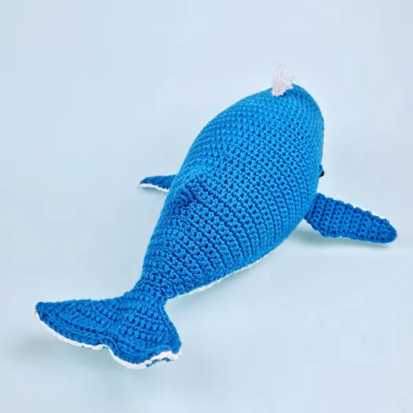 Crochet Blue Whale Toy - Joy Gift London