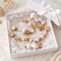 Crochet Newborn Sleeping Mate Swan Toy Gift Set (3pc)